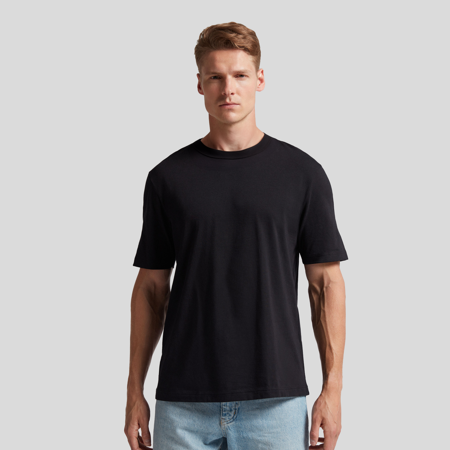 Cotton High Neck T-Shirt