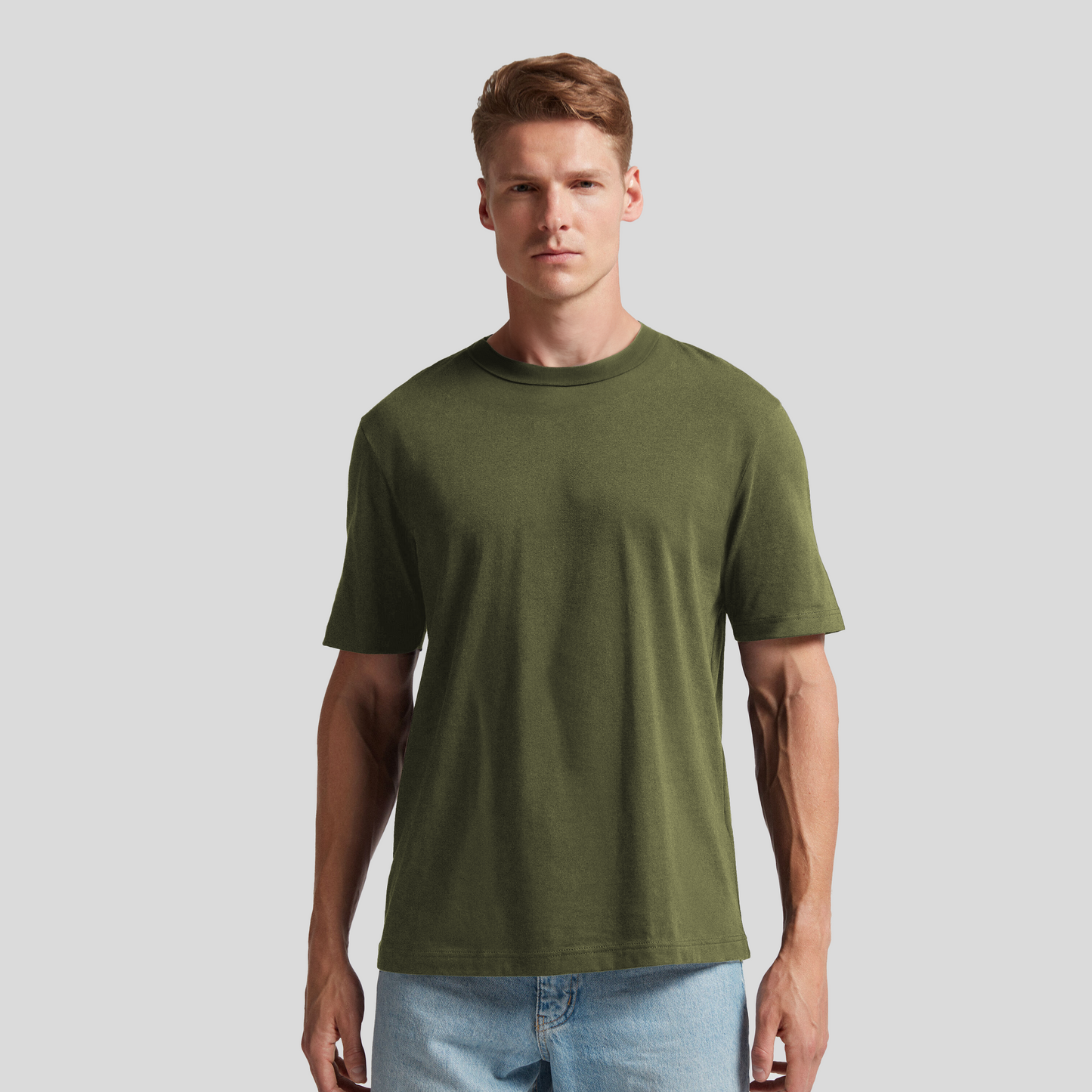 Cotton High Neck T-Shirt