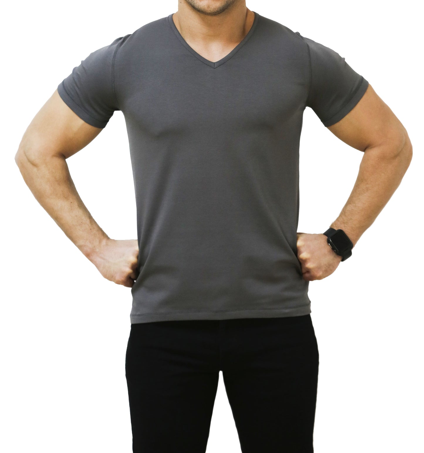 Stretch Cotton V-Neck Undershirt
