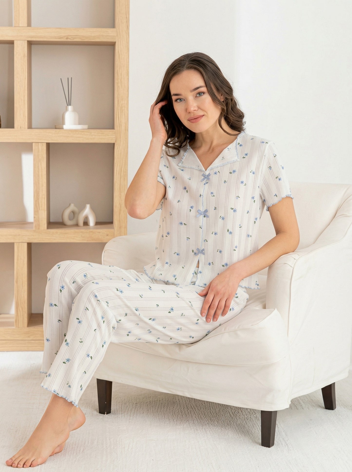 Soft Cotton Ribbed PJ Set
