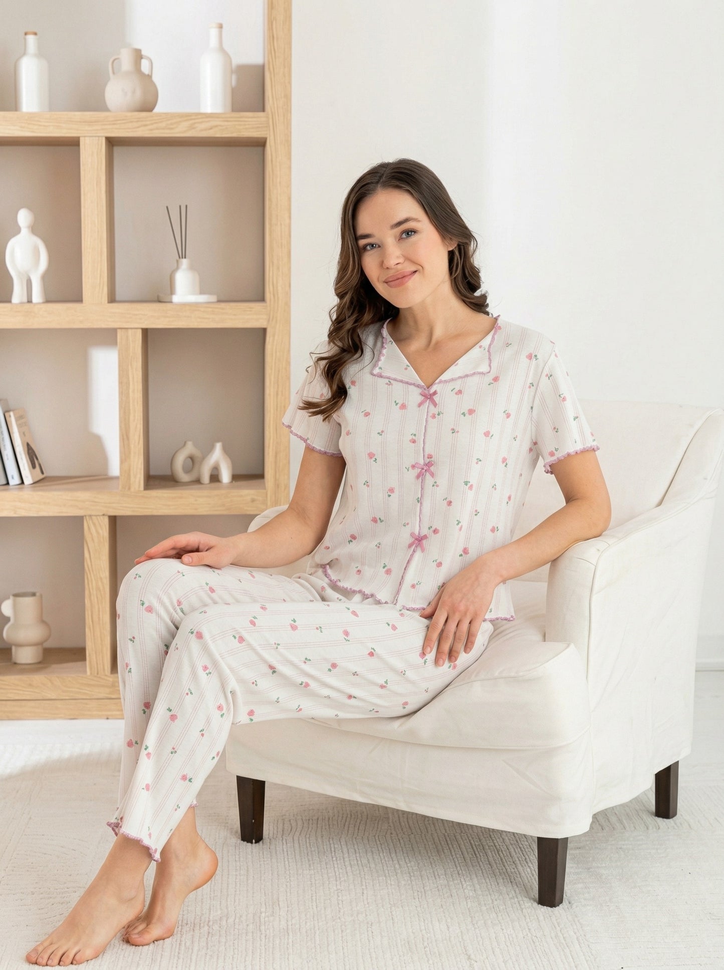Soft Cotton Ribbed PJ Set