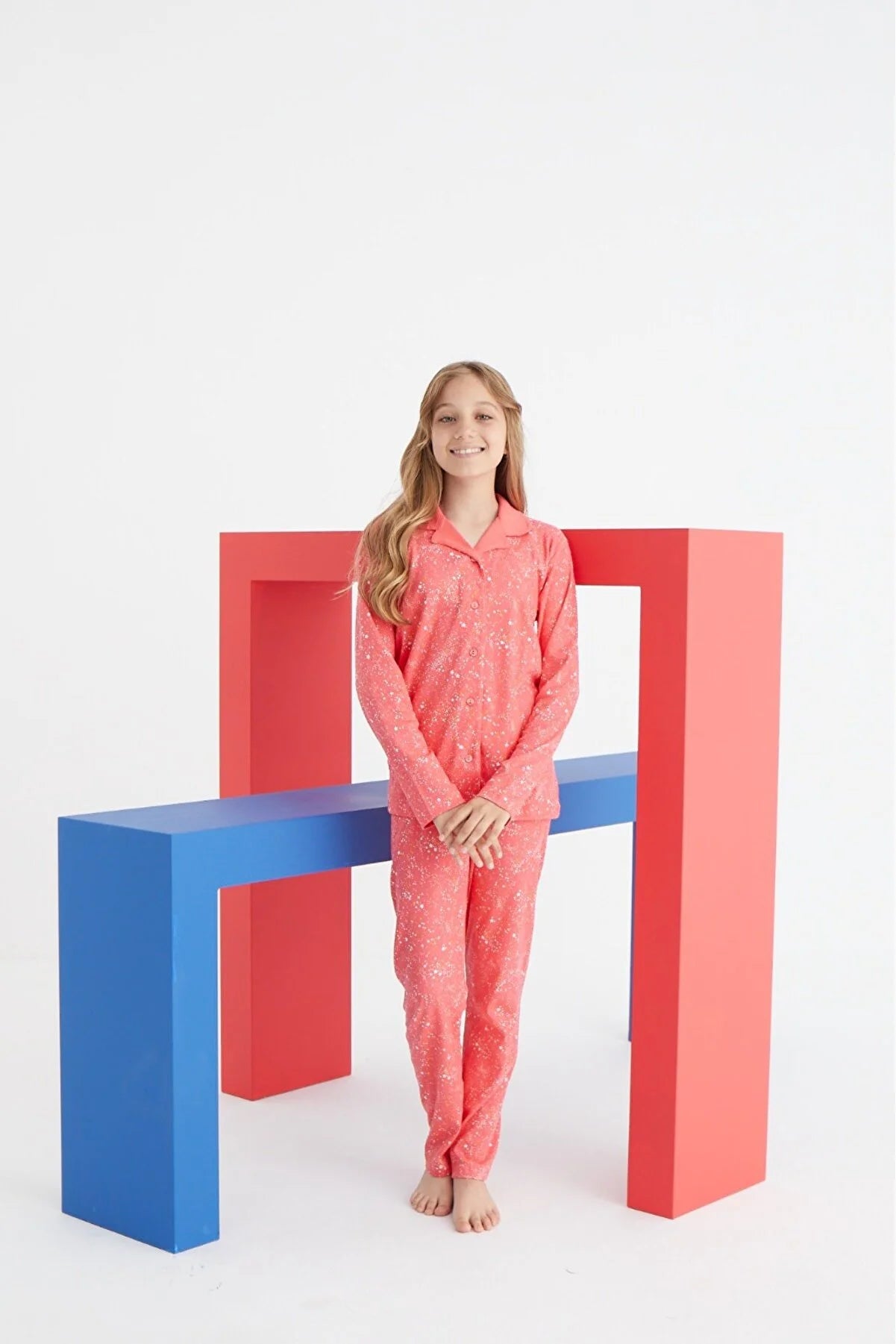 Cotton Front-Buttoned PJ Set
