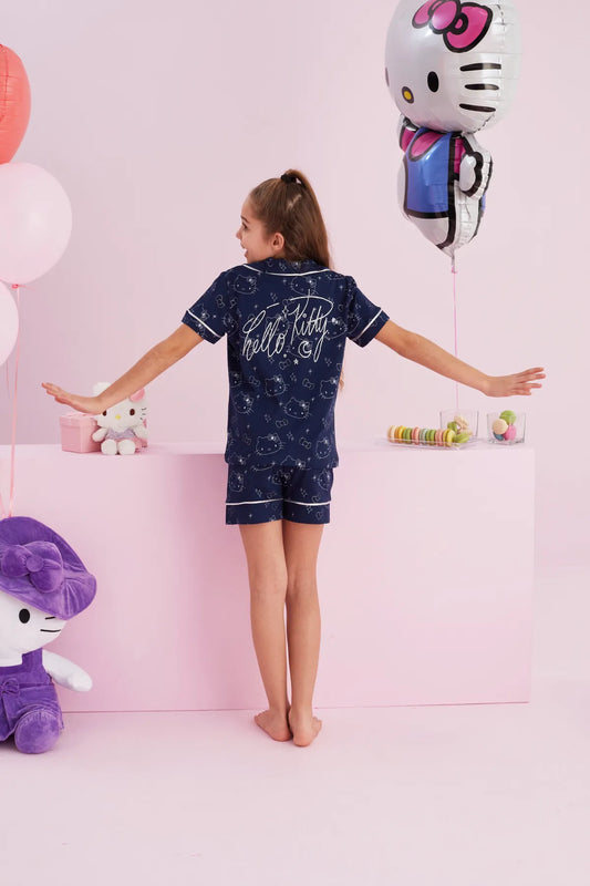 Cotton Front-Buttoned Short PJ Set