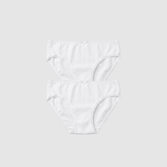 Girls Cotton Briefs – 2-Pack