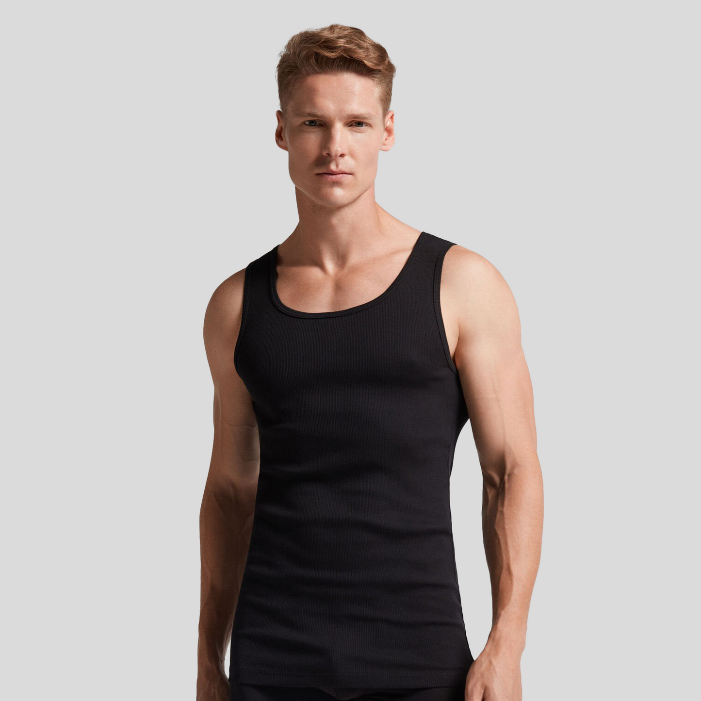 Stretch Cotton Y Shape Tank Top