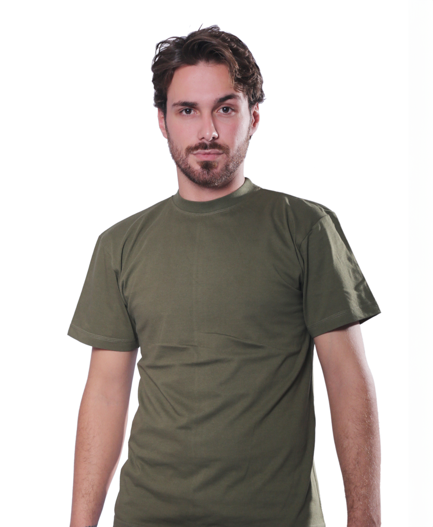 Cotton High Neck T-Shirt