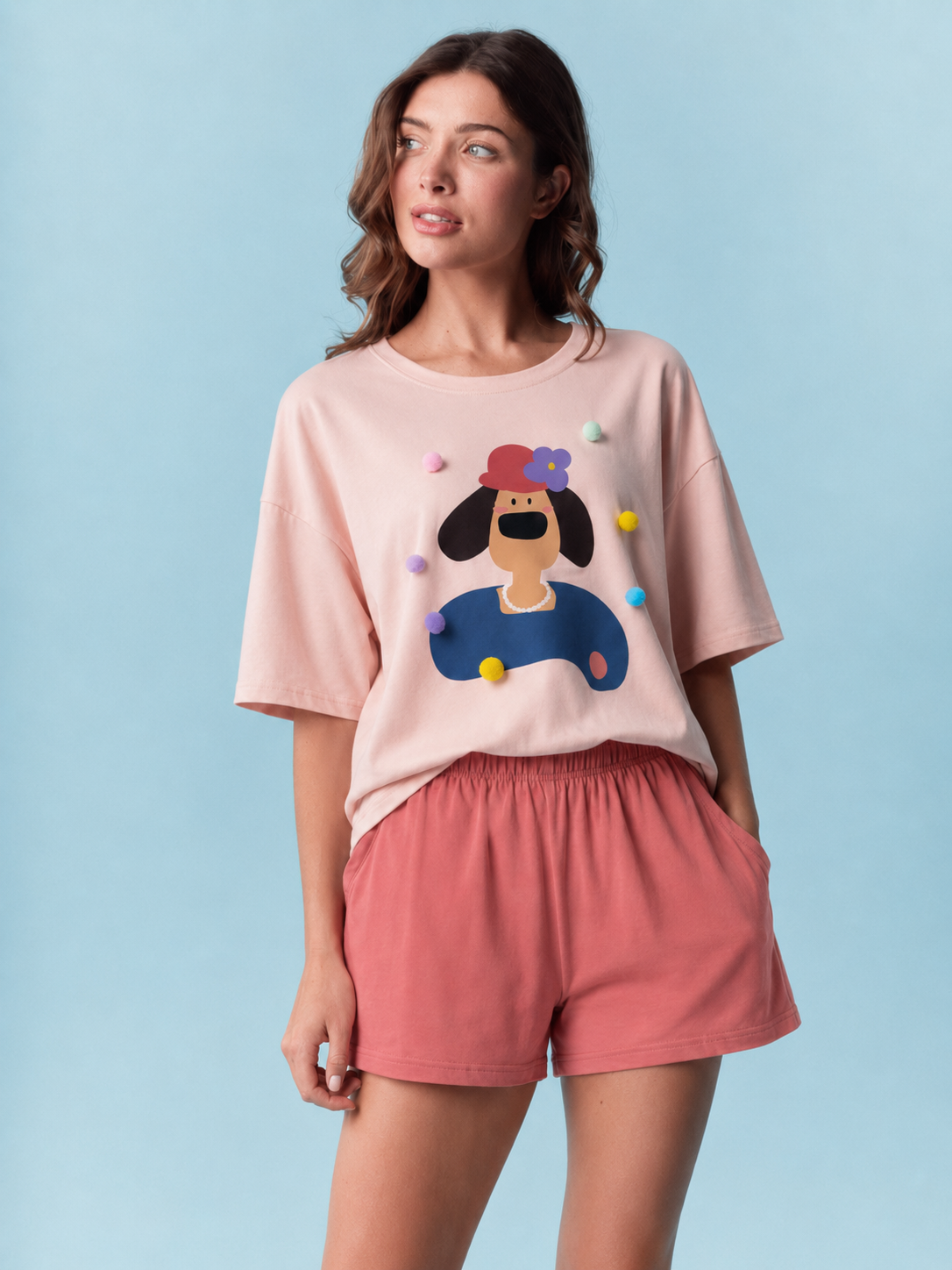 Soft Cotton Shorts Set