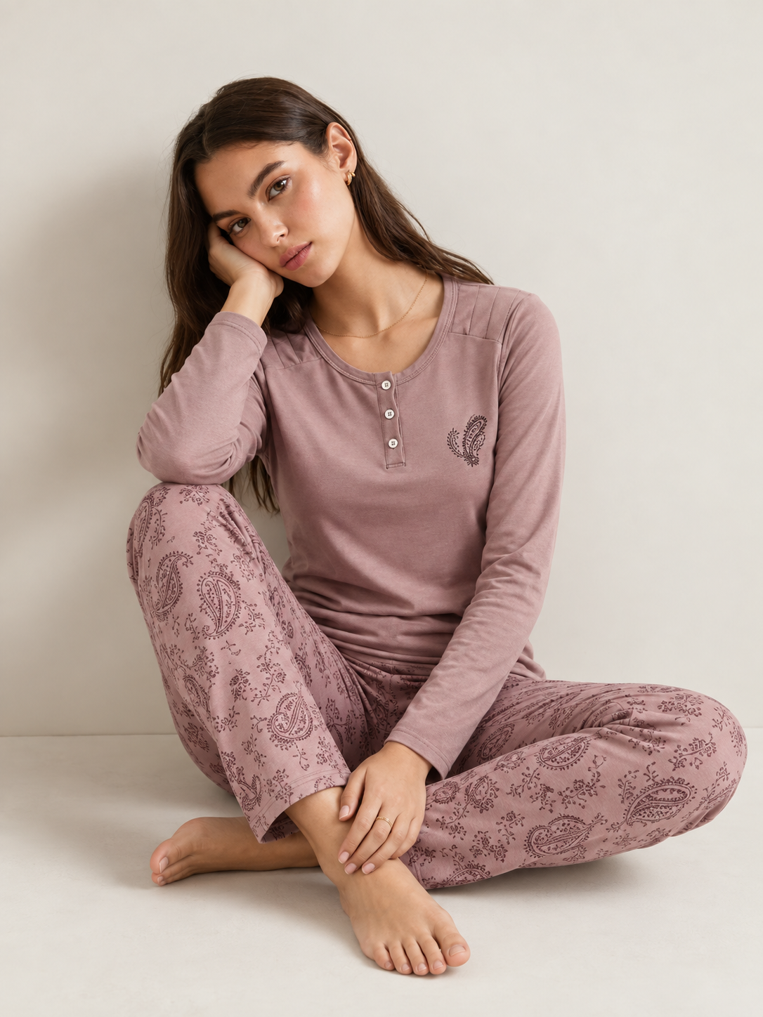Cozy Autumn Soft Pure Cotton PJ Set