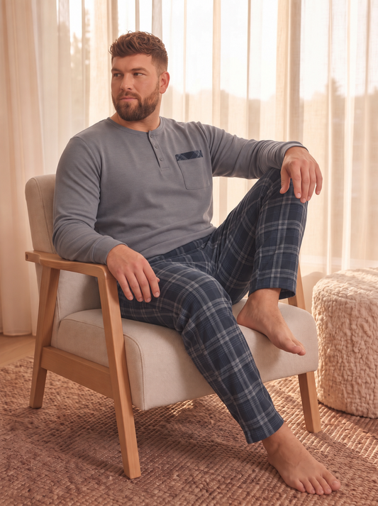 Thin Soft Thermal Fleece PJ Set