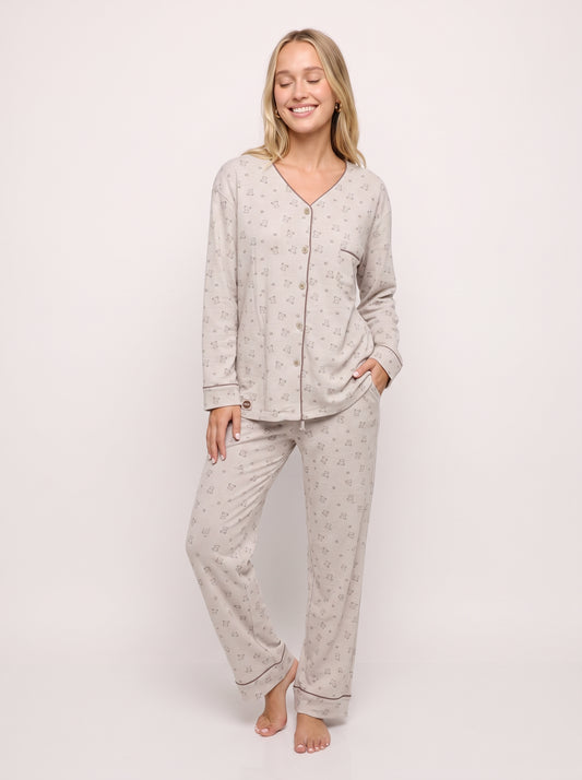 Ribbed-Soft Cotton PJ Set
