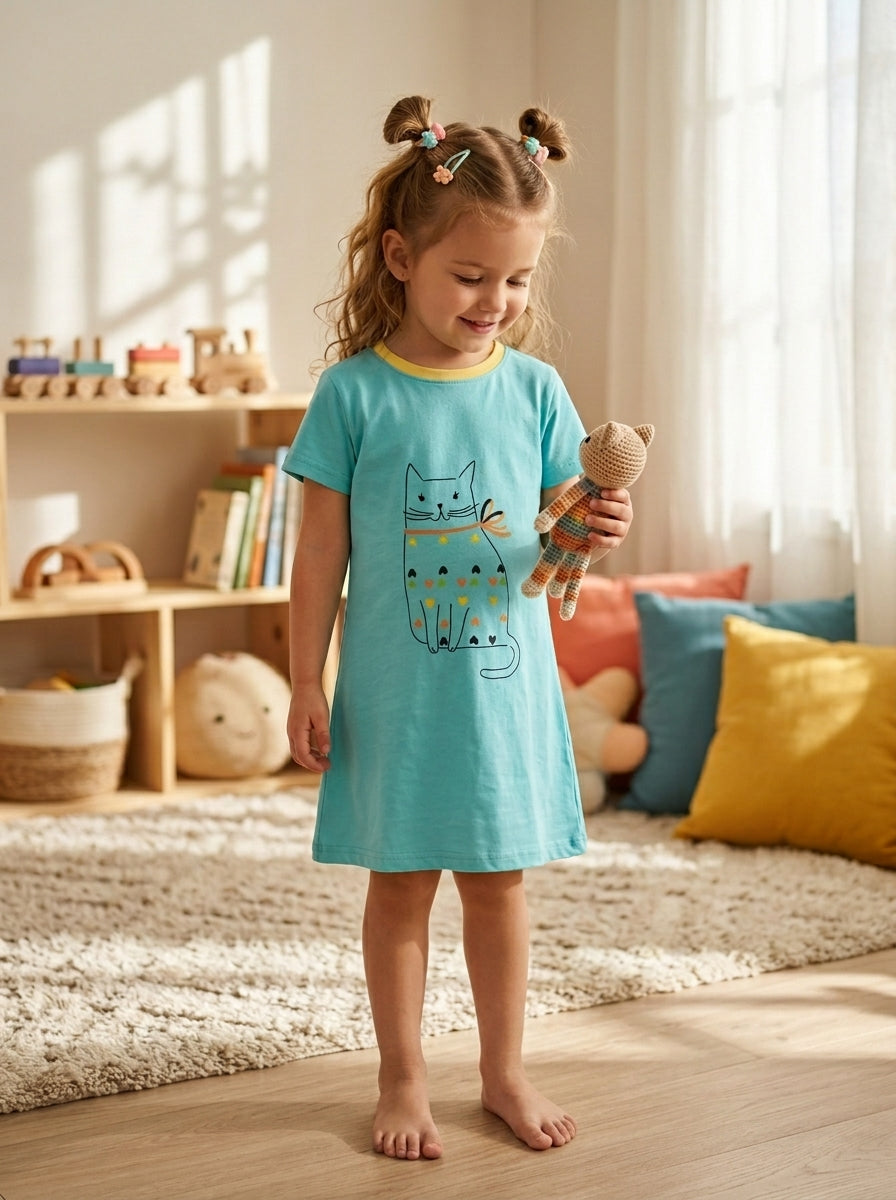 Cotton Sleepwear Dress