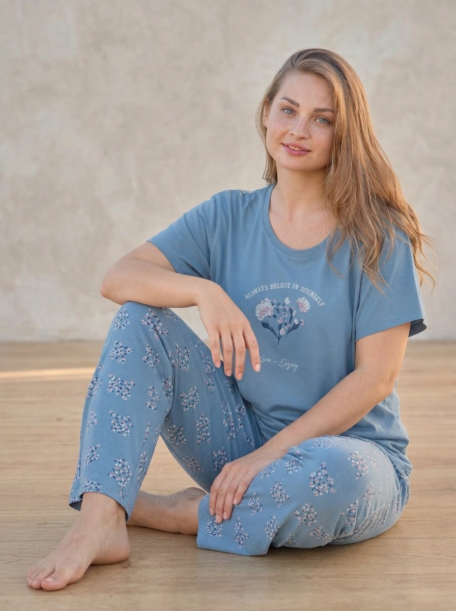 Flowy Soft Cotton PJ Set