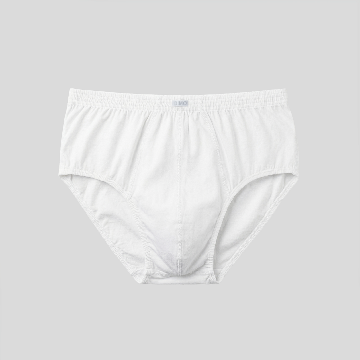 Cotton High Waist Brief - White