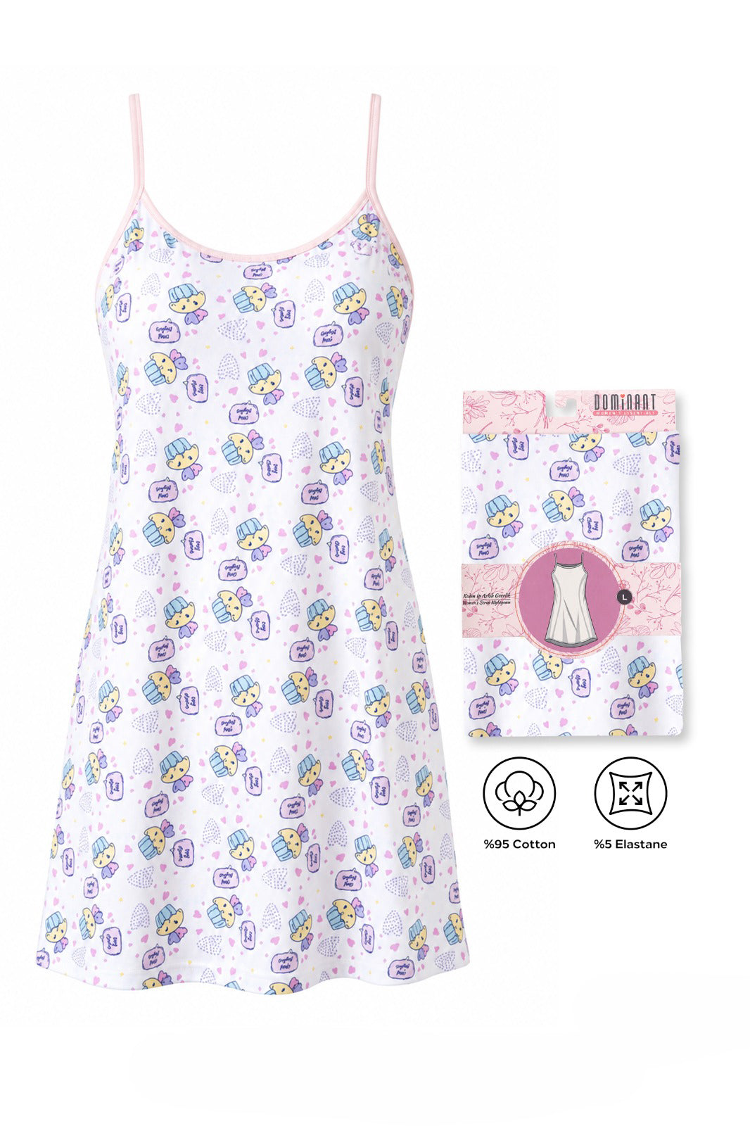 Soft Cotton Camisole Nightdress