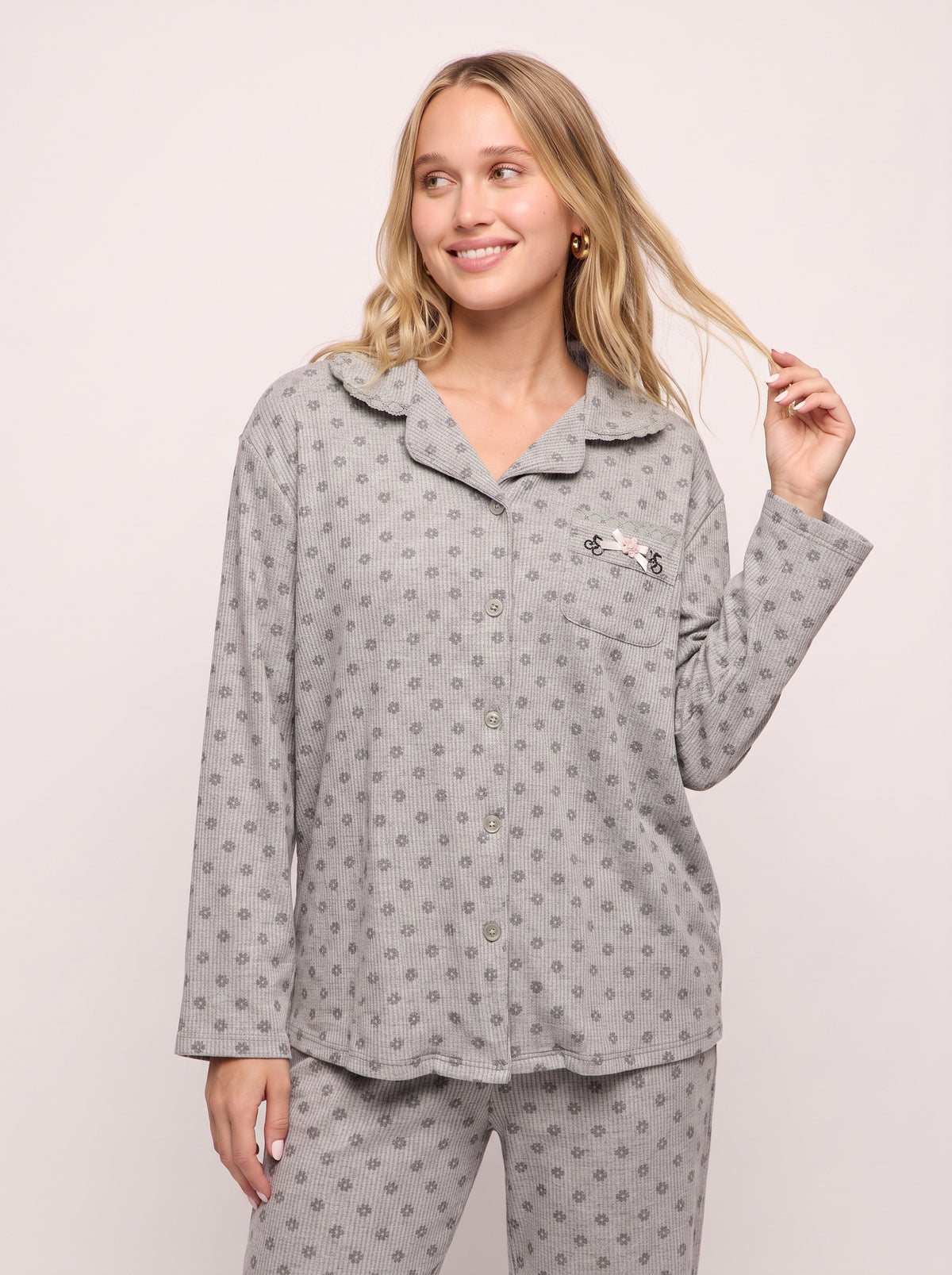 Ribbed-Soft Cotton PJ Set