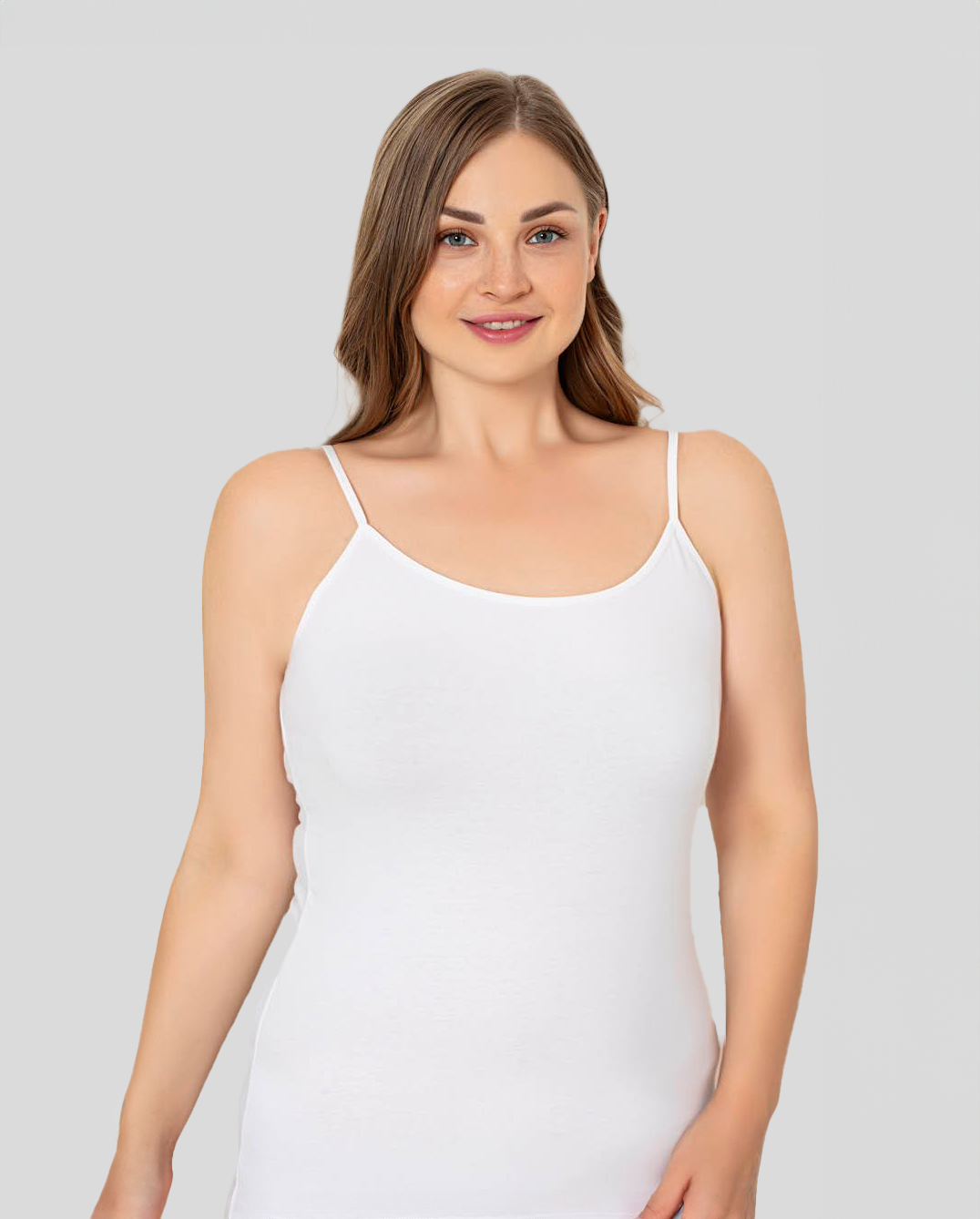 Stretch Cotton Tank Top