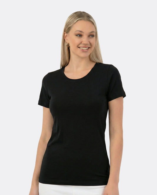 Bamboo Cotton Short-Sleeve Undershirt