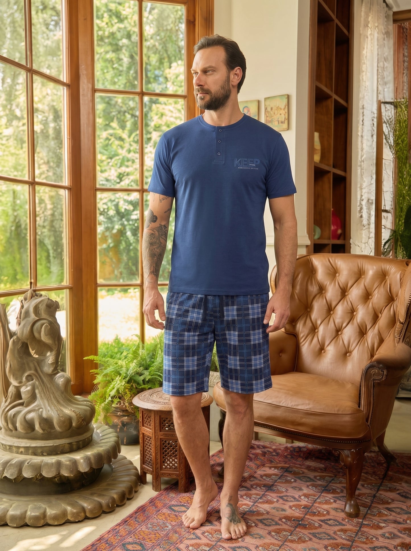 Soft Pure Cotton Shorts Set