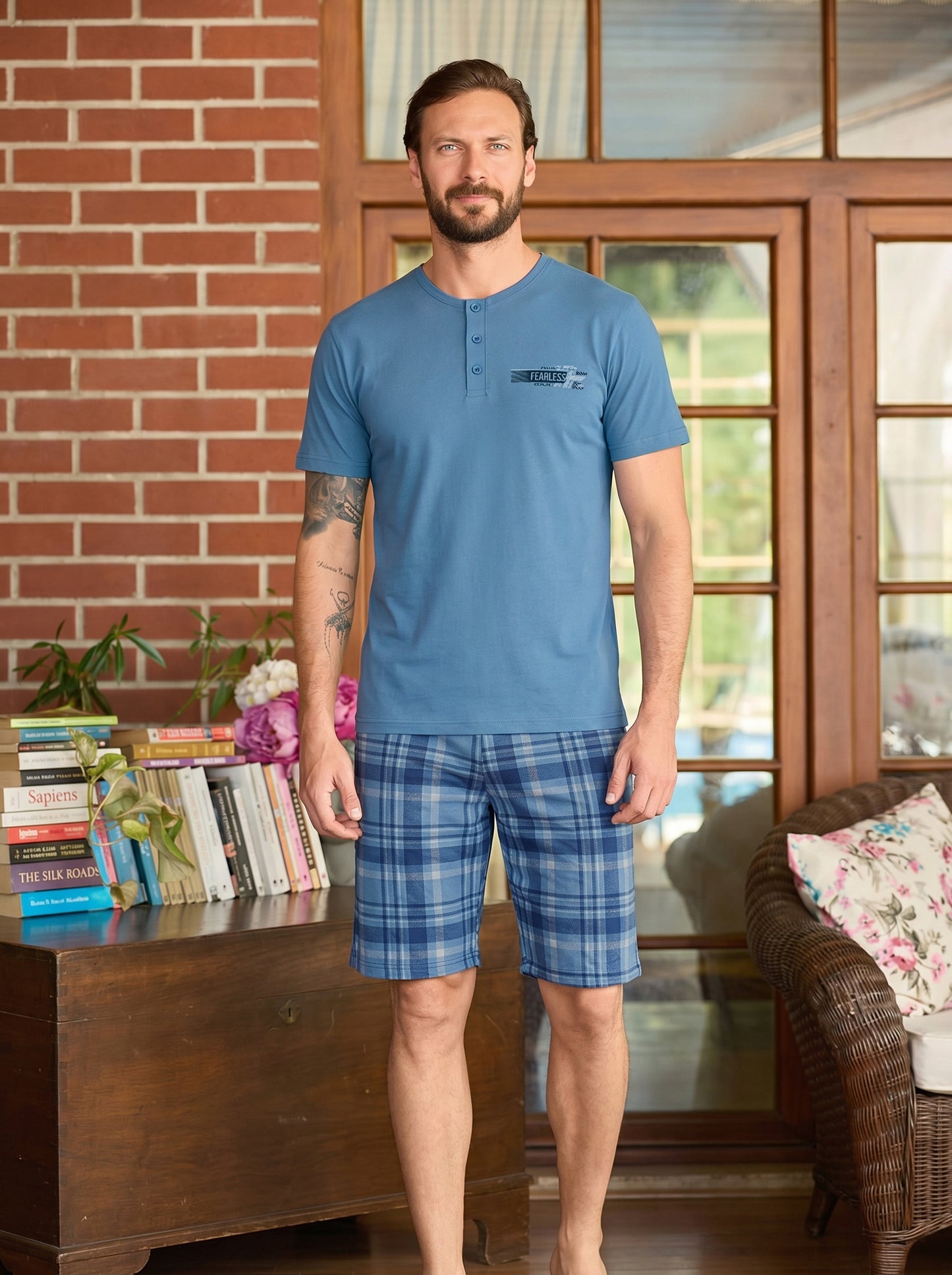 Soft Pure Cotton Shorts Set