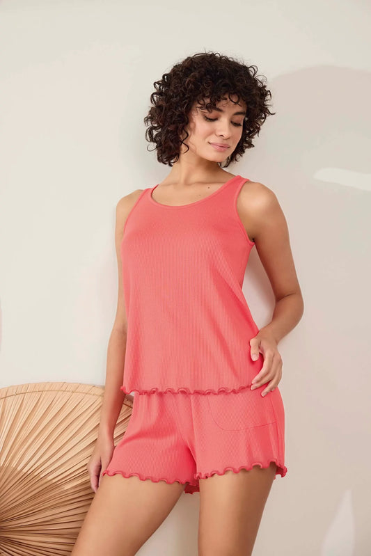 Soft Cotton Shorts Set