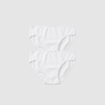 Girls Cotton Briefs – 2-Pack