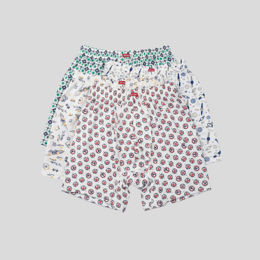 Printed Classic Cotton Boxer Shorts