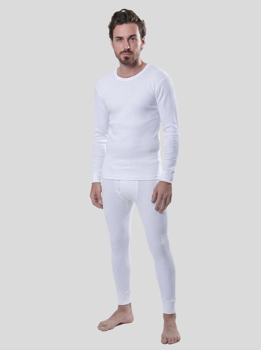 Ribbed Cotton Thermal Underwear Set