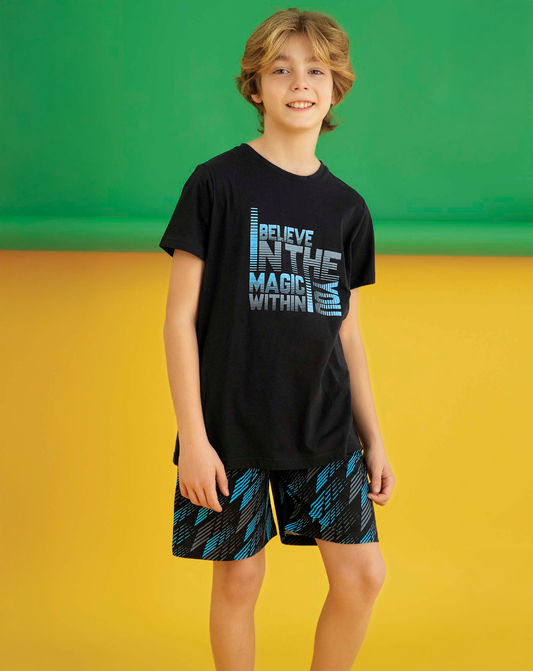 Soft Cotton Shorts Set