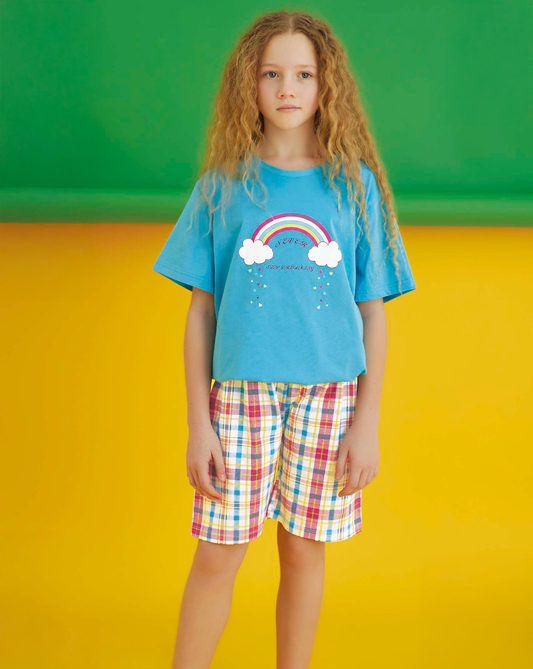 Soft Cotton Shorts Set