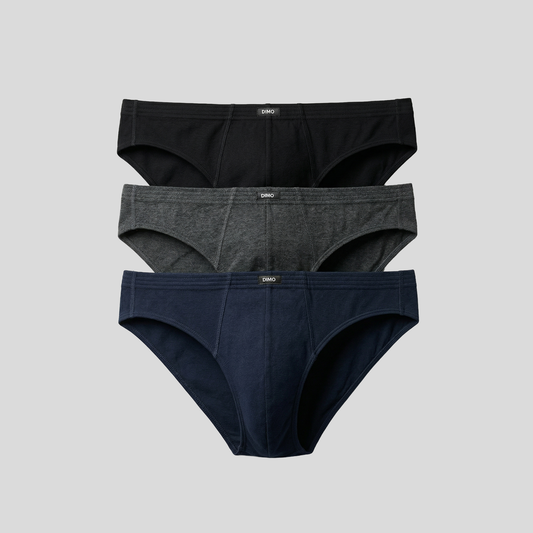 Stretch Cotton Mid Waist Brief