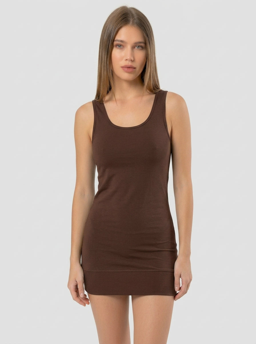 Stretch Cotton Tank Top