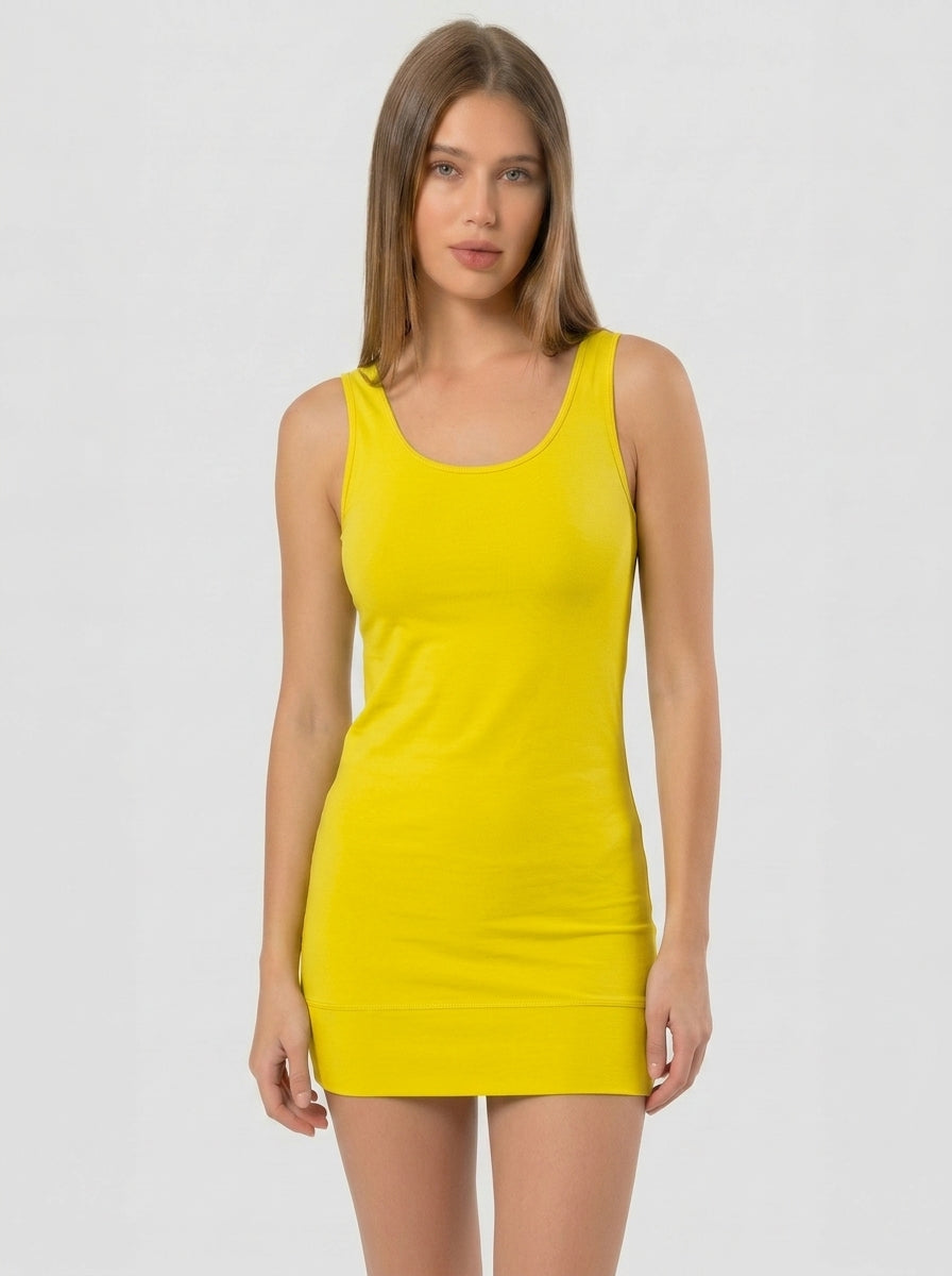 Stretch Cotton Tank Top