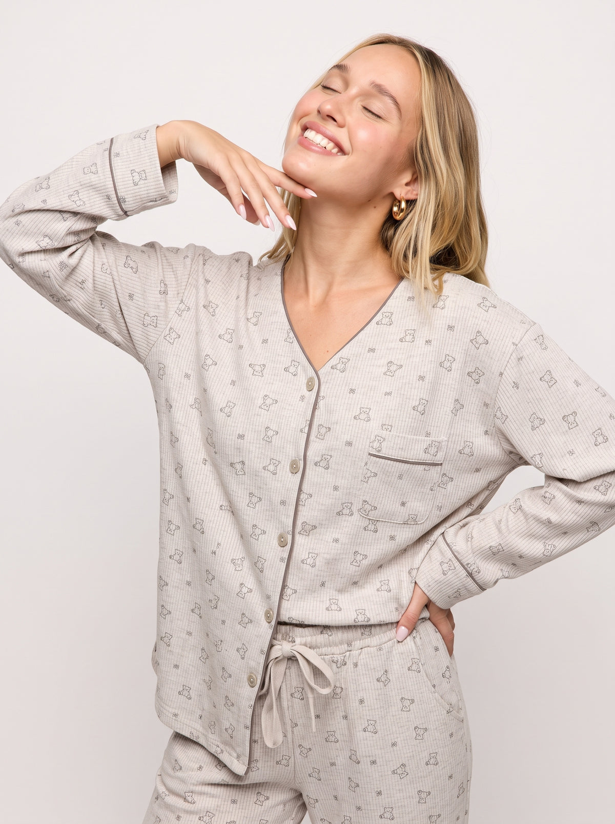Ribbed-Soft Cotton PJ Set