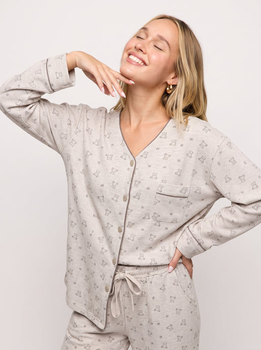 Ribbed-Soft Cotton PJ Set
