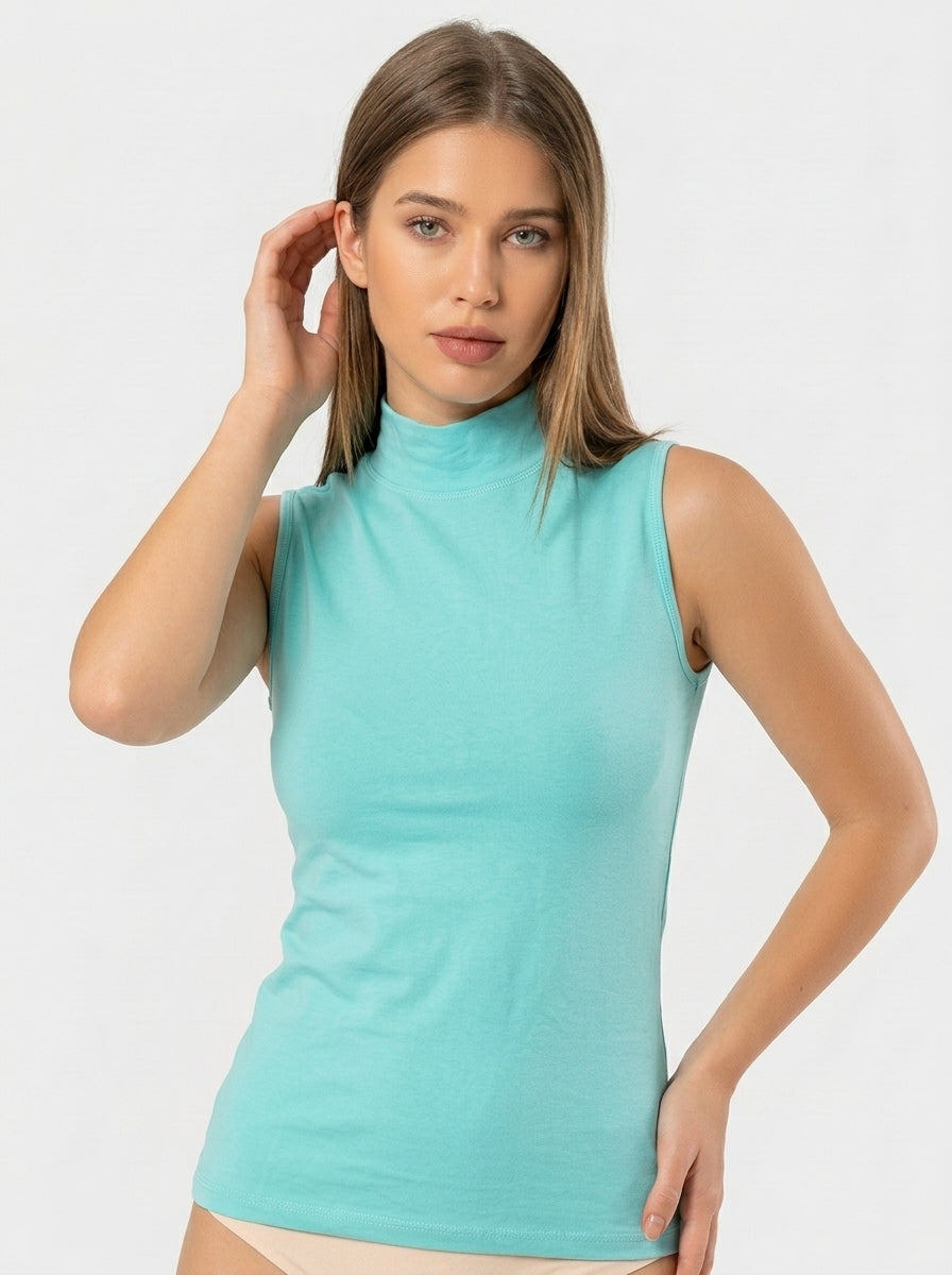Stretch Cotton Tank Top