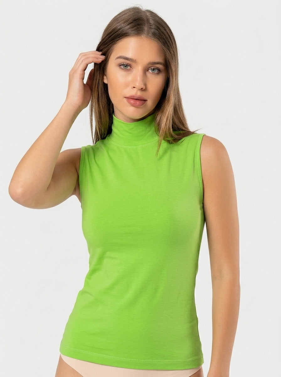 Stretch Cotton Tank Top