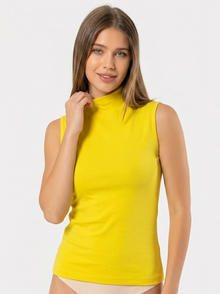 Stretch Cotton Tank Top