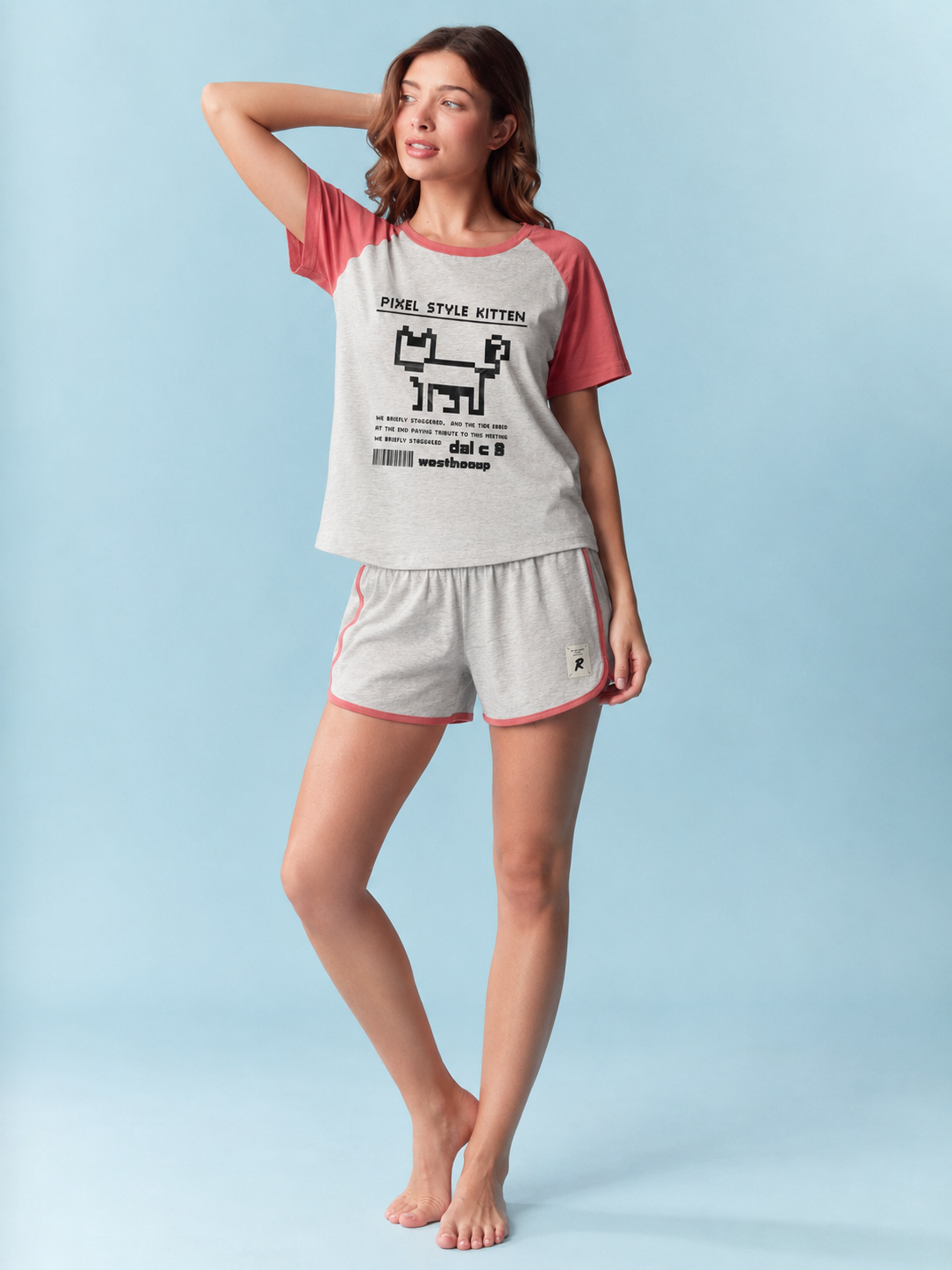Soft Cotton Shorts Set