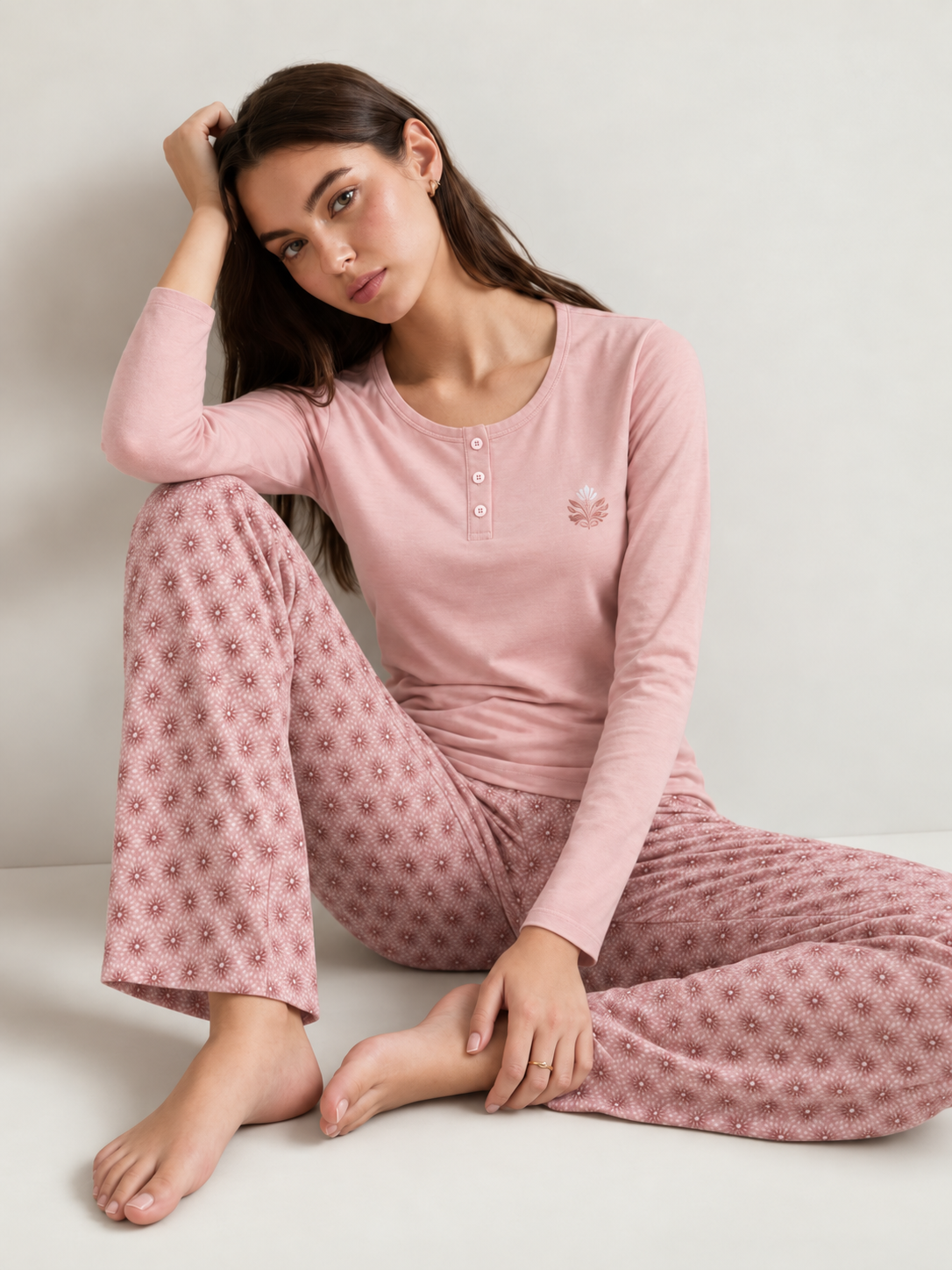 Pink Sunrise Soft Pure Cotton PJ Set