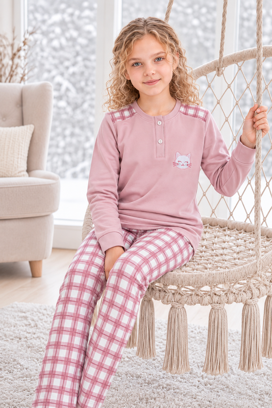 Cozy Kitten PJ Set