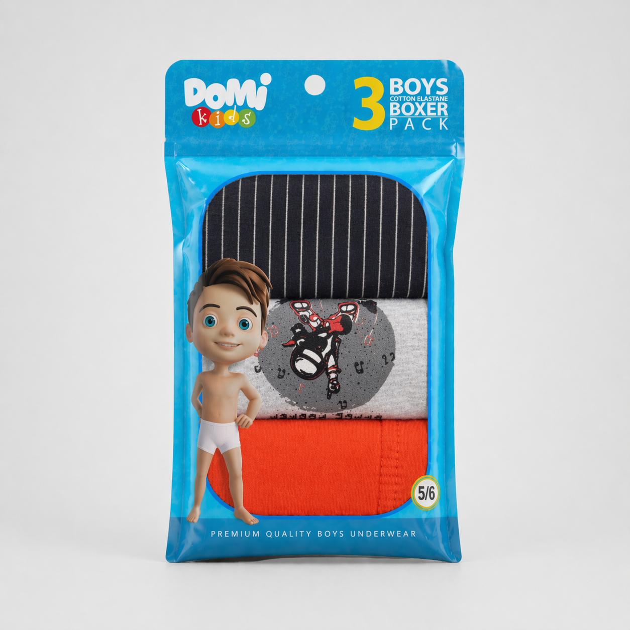Boys Cotton Boxer Shorts – 3-Pack