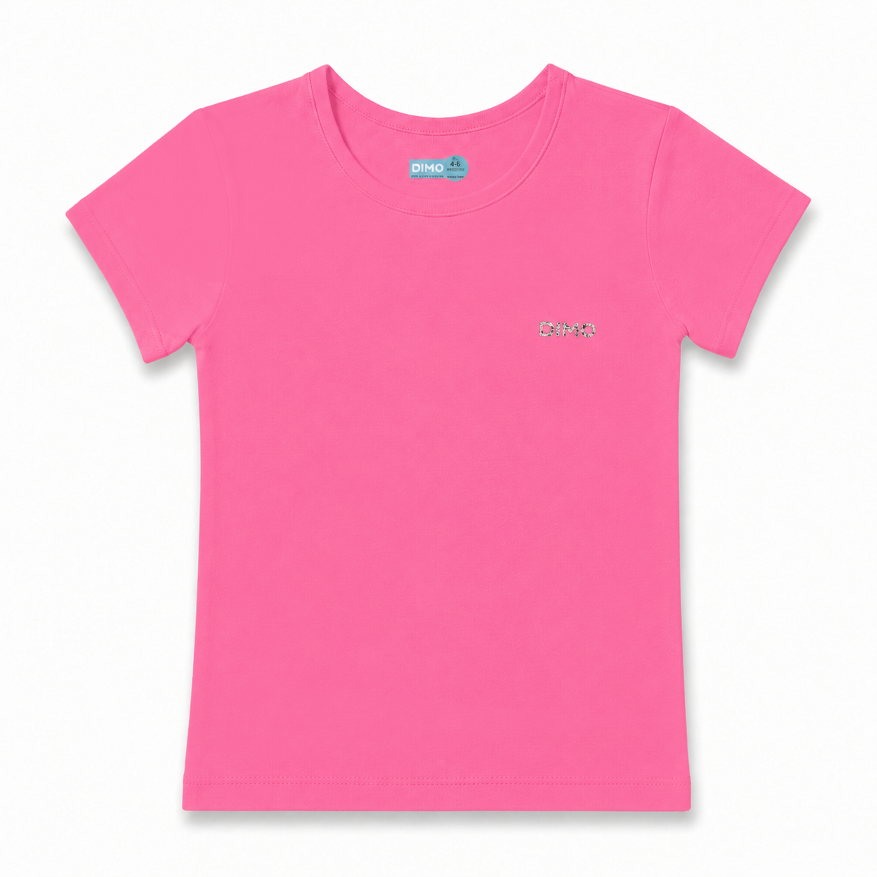 Girls Short Sleeve Stretch Cotton Undershirt