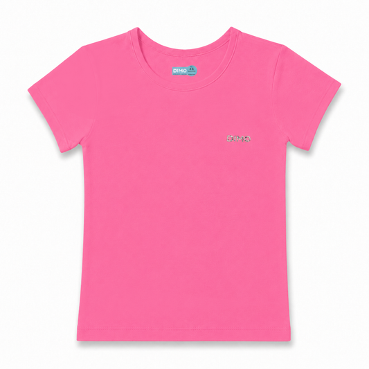 Girls Short Sleeve Stretch Cotton Undershirt