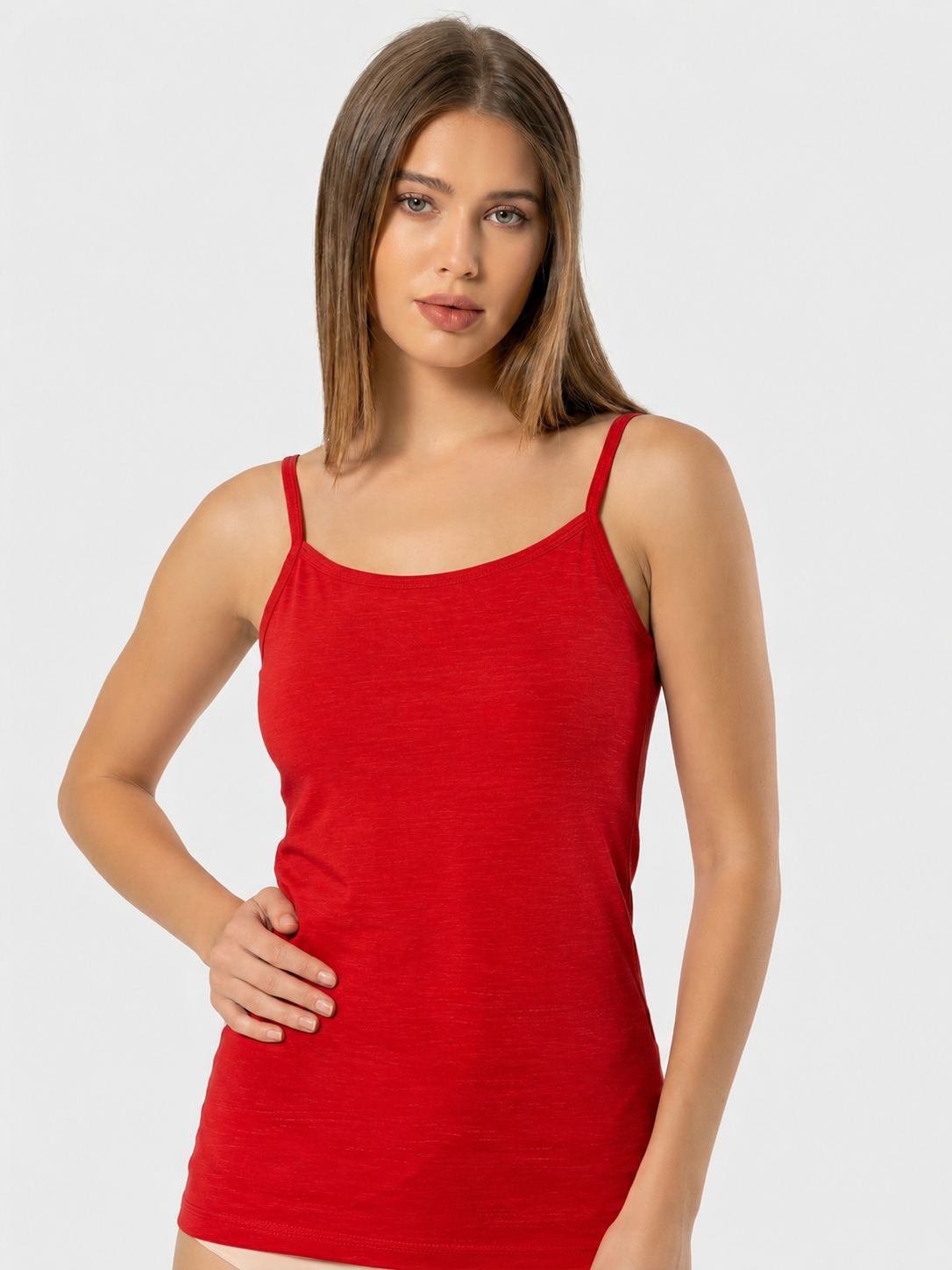 Stretch Cotton Tank Top