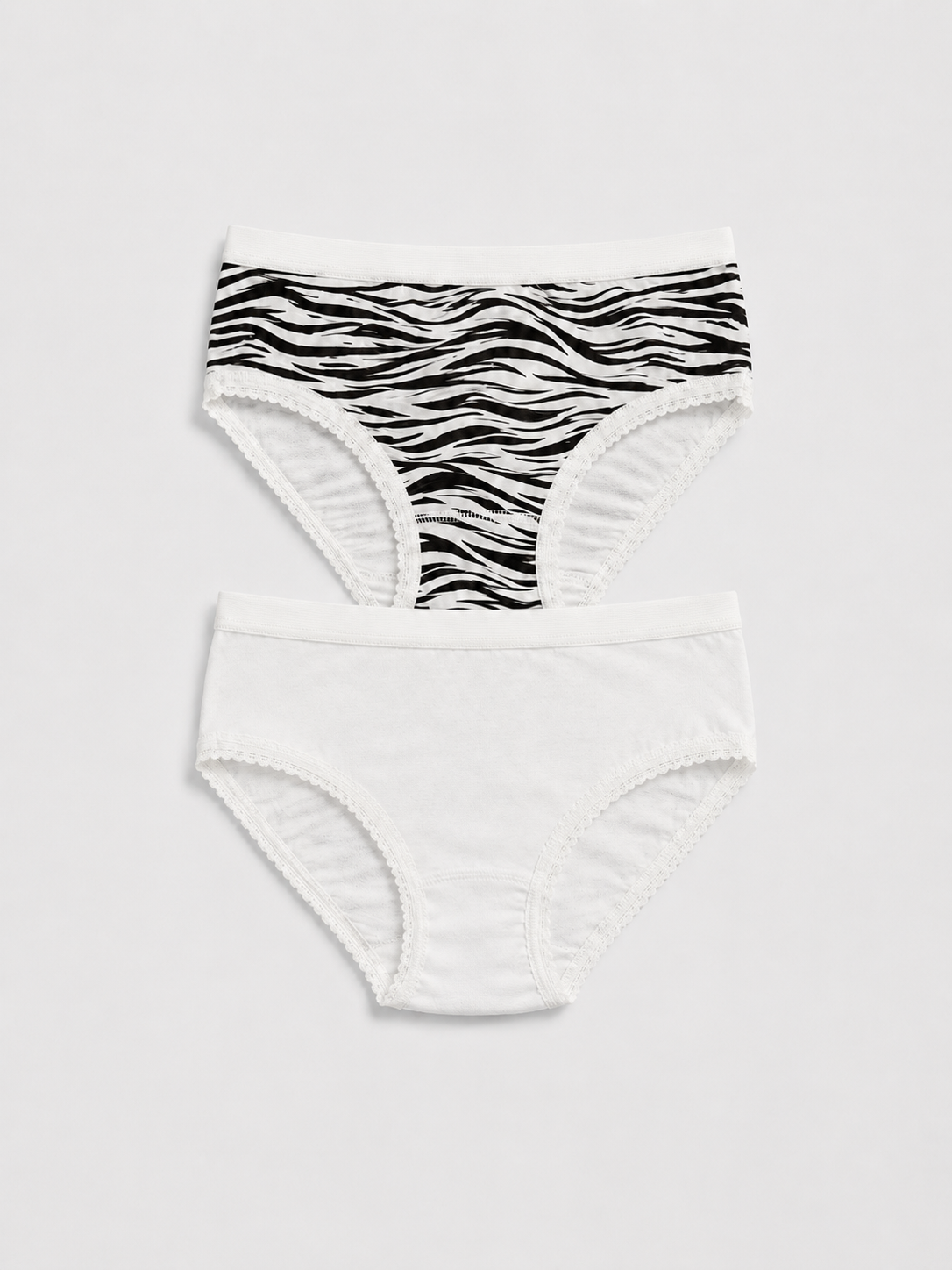 Girls Cotton Briefs – 2-Pack