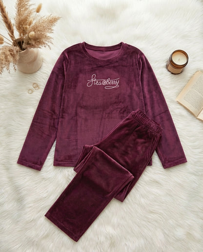 Velvet Pajama Set