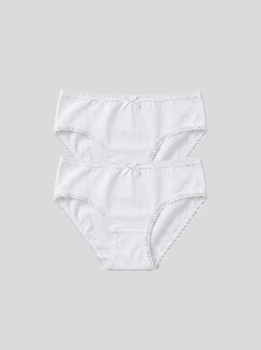 Girls Cotton Briefs – 2-Pack