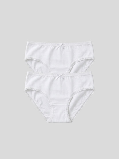 Girls Cotton Briefs – 2-Pack