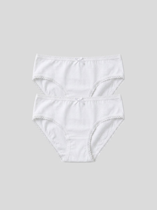 Girls Cotton Briefs – 2-Pack