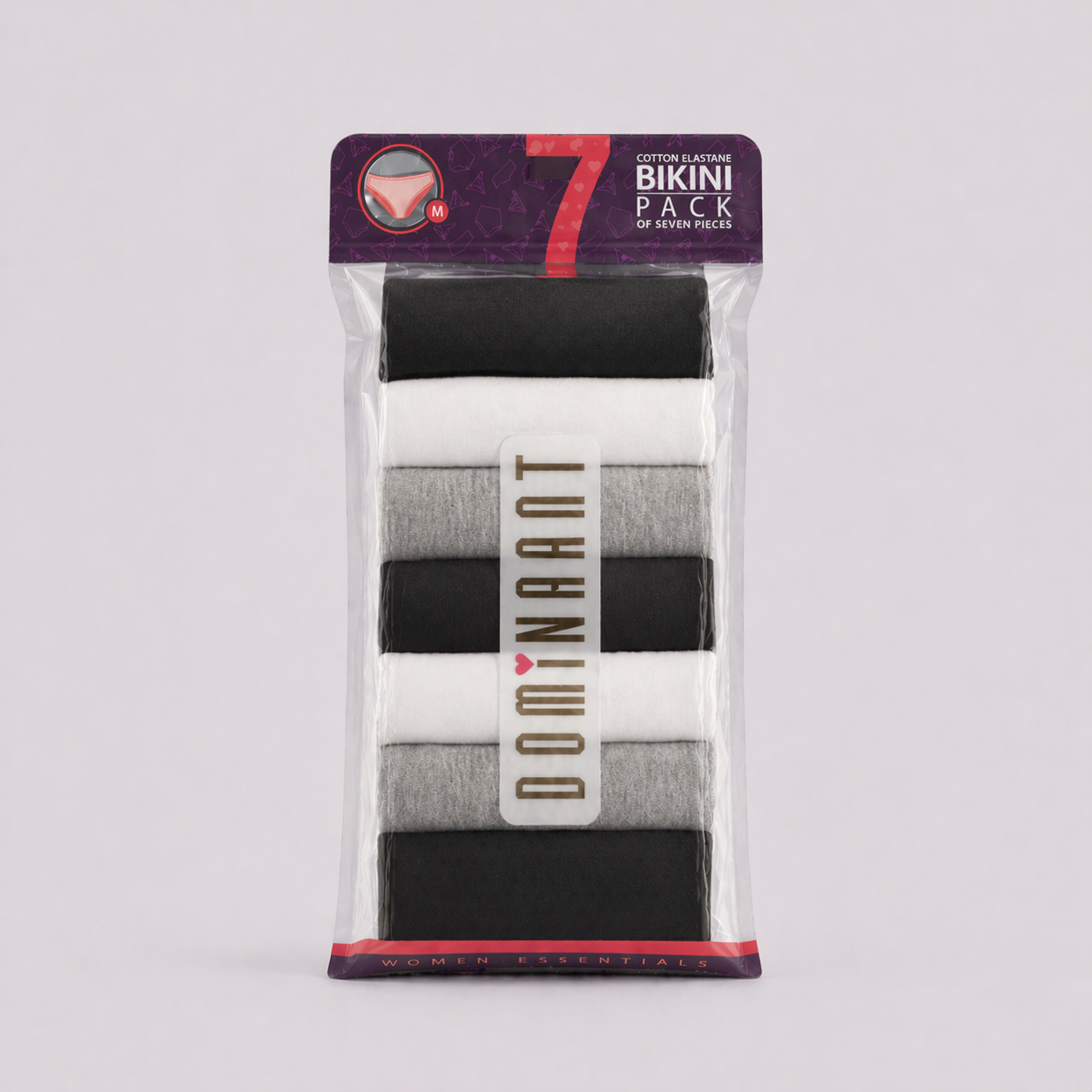 Low-Waisted Cotton Panties – Dominant 7-Pack